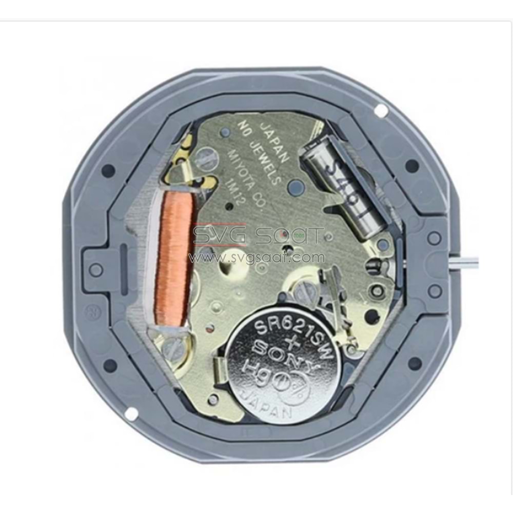 MİYOTA 1M12/6 DAN TAKVİMLİ SAAT MAKİNASI