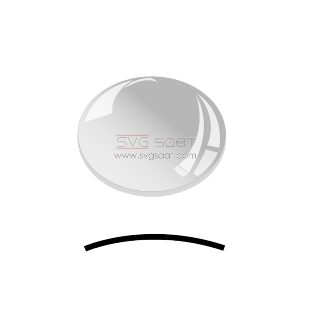 CABOR 389 BOMBELİ MİNERALLİ SAAT CAMI - ŞEFFAF - 1.5 MM DR