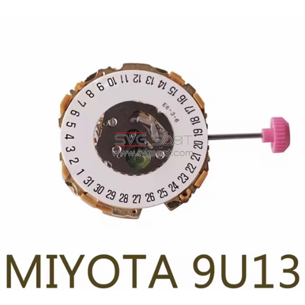 MİYOTA 9U13/6 DAN TAKVİMLİ SAAT MAKİNASI