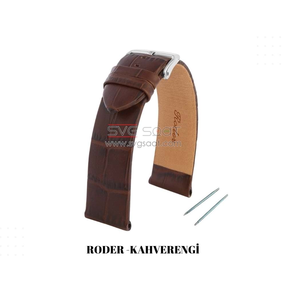 R4173 RODER DERİ KAYIŞ - KAHVERENGİ - 20MM