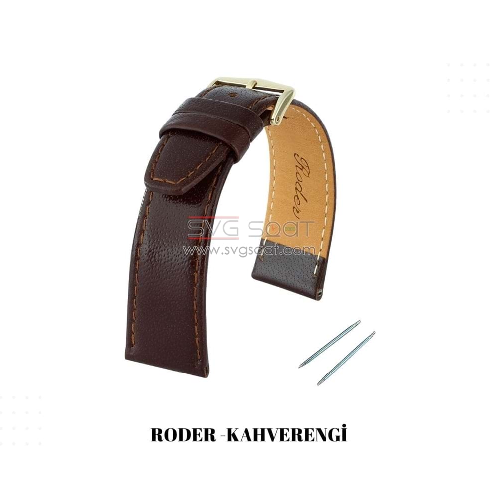 R4150S RODER DERİ KAYIŞ - KAHVERENGİ - 12MM