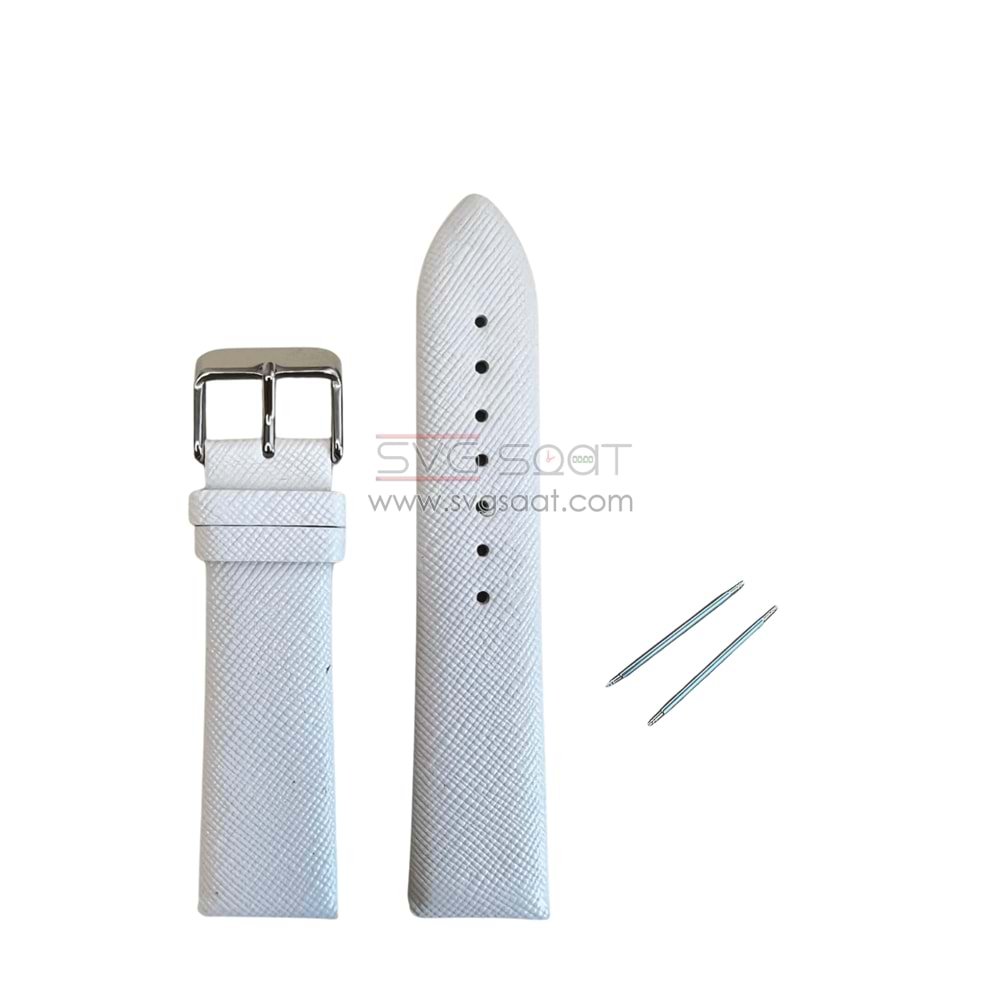 R4107 RODER DERİ KAYIŞ - BEYAZ - 18MM