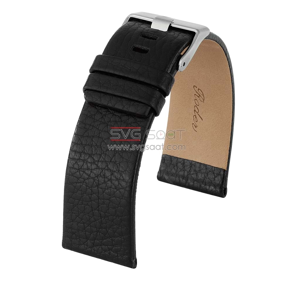 R4109 RODER DERİ KAYIŞ - SİYAH - 24MM