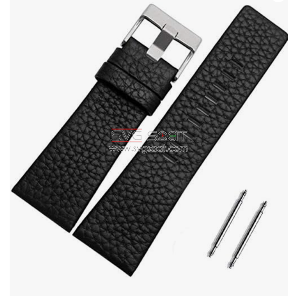 R4109 RODER DERİ KAYIŞ - SİYAH - 24MM