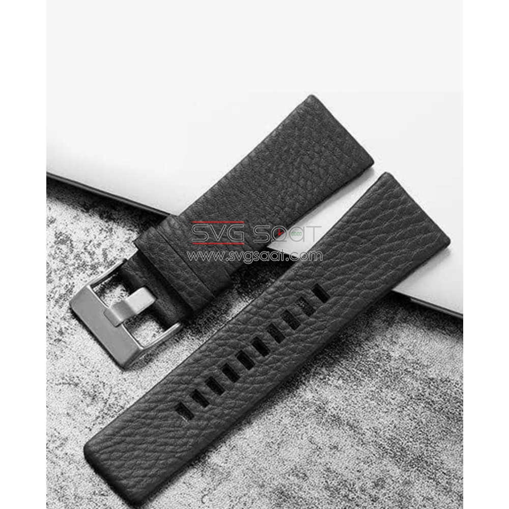 R4109 RODER DERİ KAYIŞ - SİYAH - 24MM