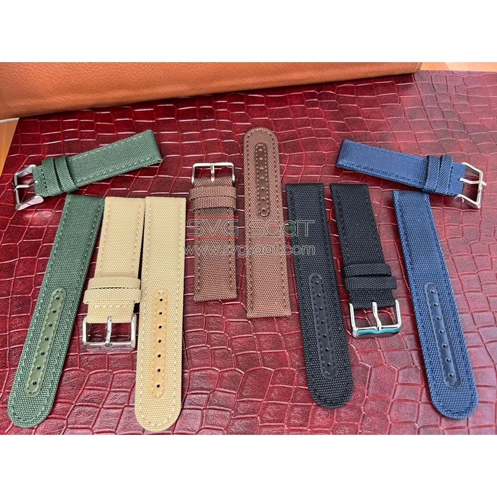 R4104S RODER DERİ KAYIŞ - YEŞİL - 22X22MM