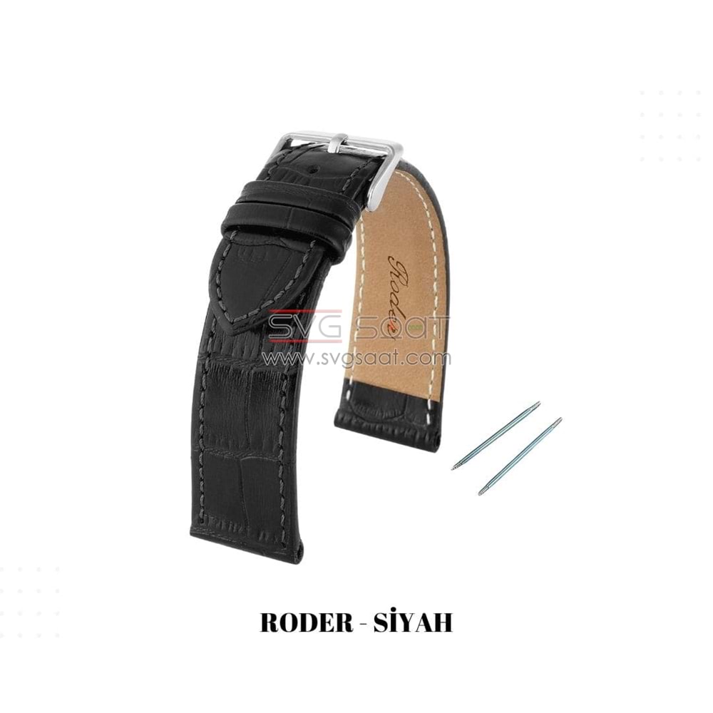 R4149S RODER DERİ KAYIŞ - XL - SİYAH - 12MM