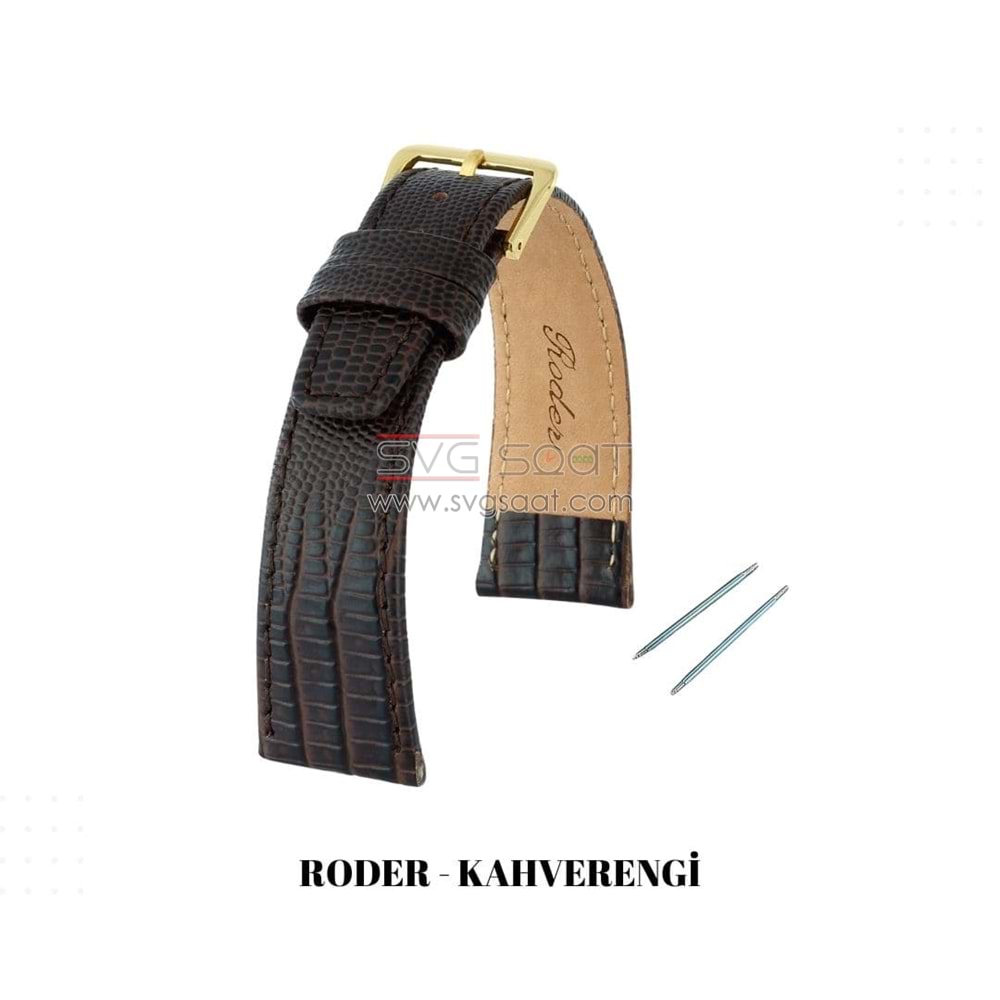 R4148 RODER DERİ KAYIŞ - KAHVERENGİ - 20MM
