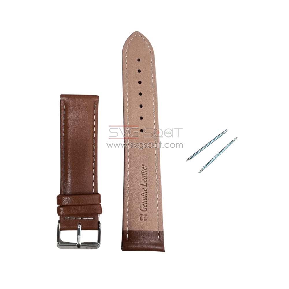 R4106W RODER DERİ KAYIŞ - TABA - BEYAZ - 18MM