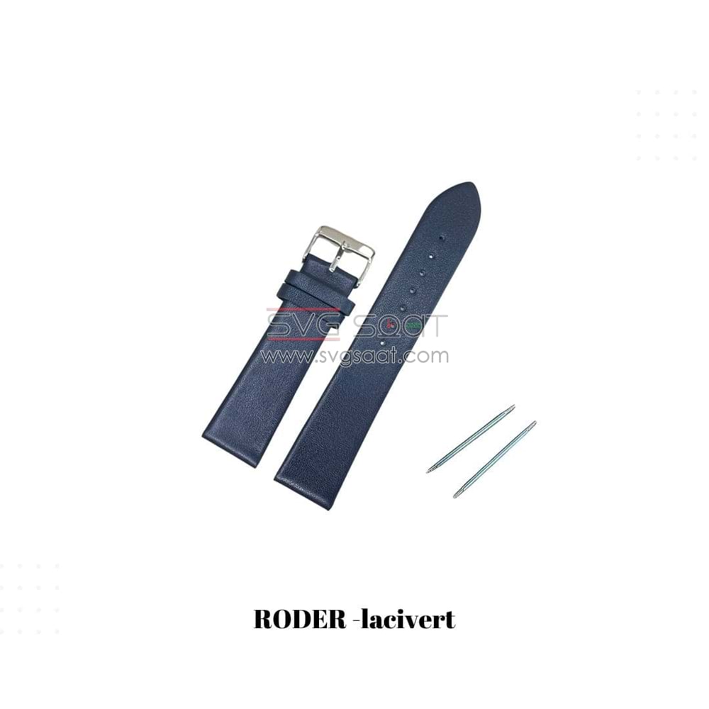 R4146 RODER DERİ KAYIŞ - LACİVERT - 12MM