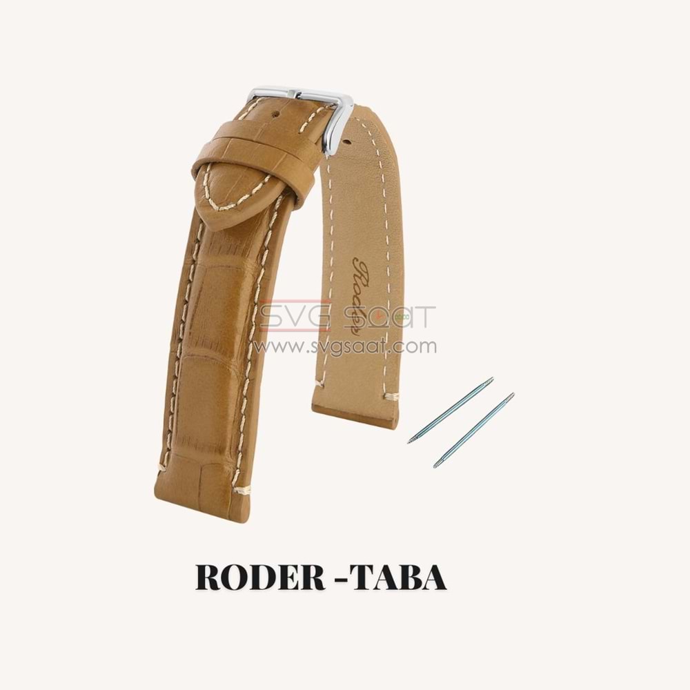 R4137S RODER DERİ KAYIŞ - TABA - 20MM