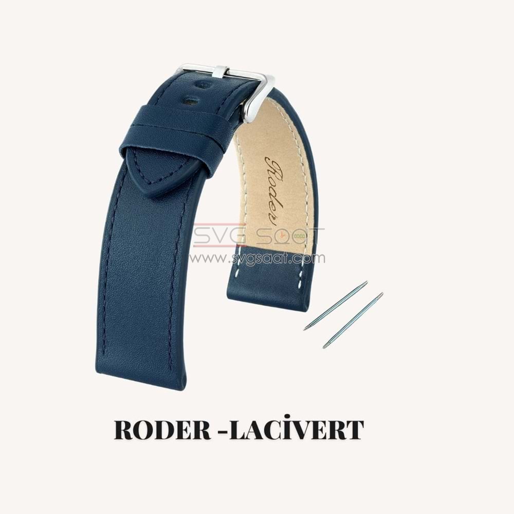 R4136S RODER DERİ KAYIŞ - LACİVERT - 20MM