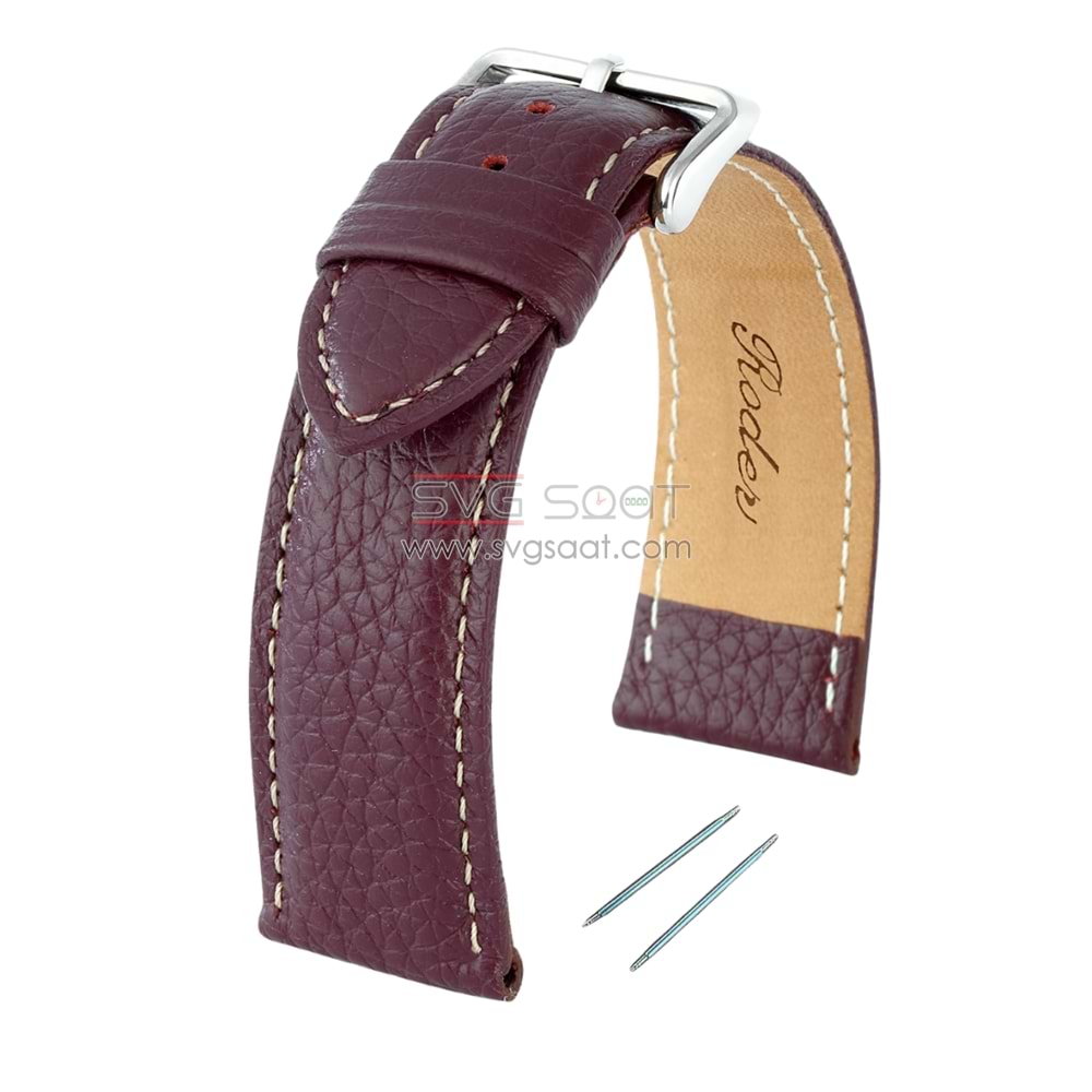 R4135W RODER DERİ KAYIŞ - MOR-BEYAZ - 22MM