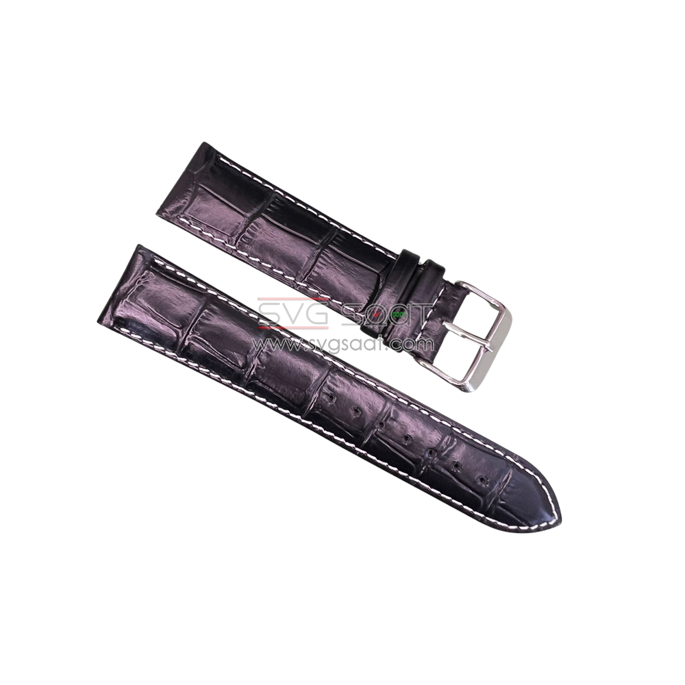 R4102W RODER DERİ KAYIŞ - XL- SİYAH - BEYAZ - 22MM