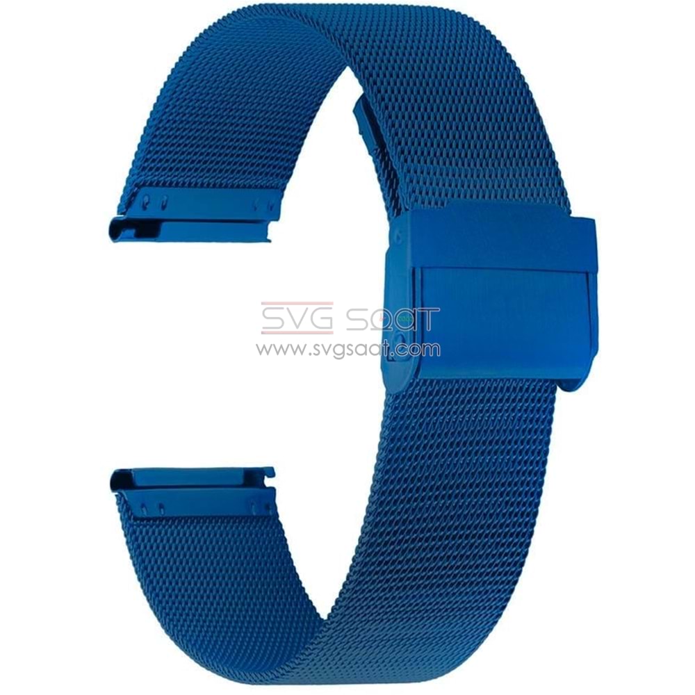 PASLANMAZ ÇELİK KORDON MK1002-BLUE - 16MM