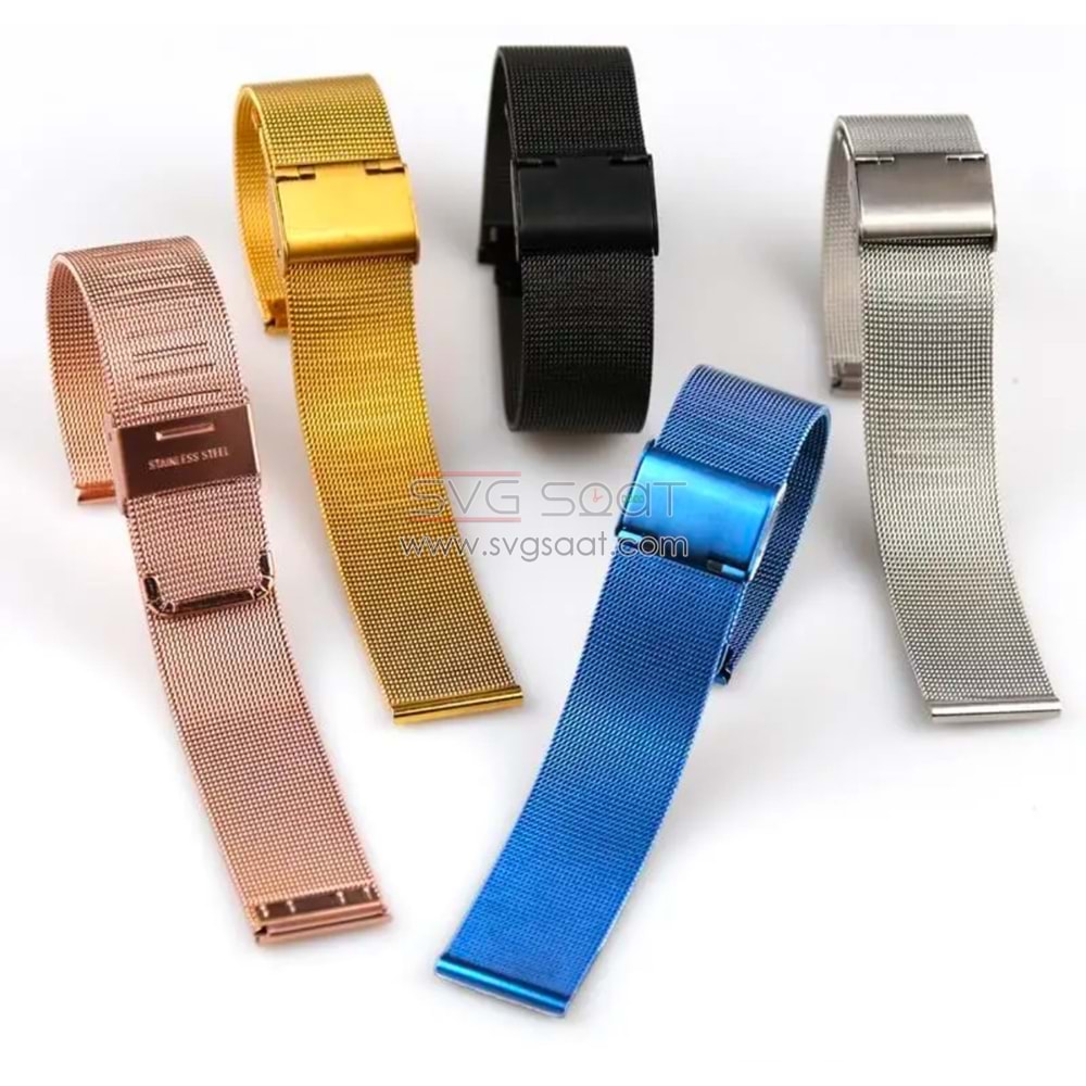 PASLANMAZ ÇELİK KORDON MK1002-BLUE - 16MM