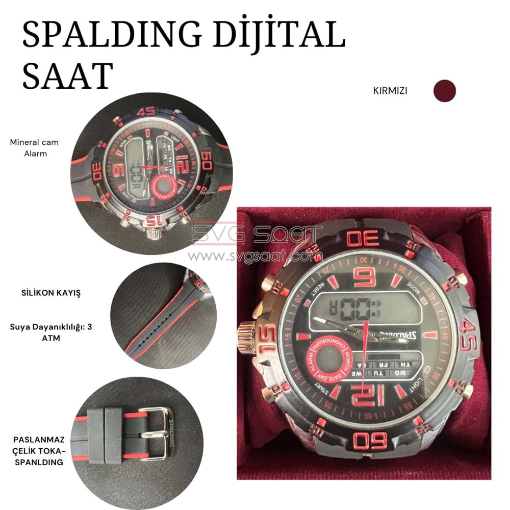 SPALDING SP-51 DİJİTAL SPOR SAAT