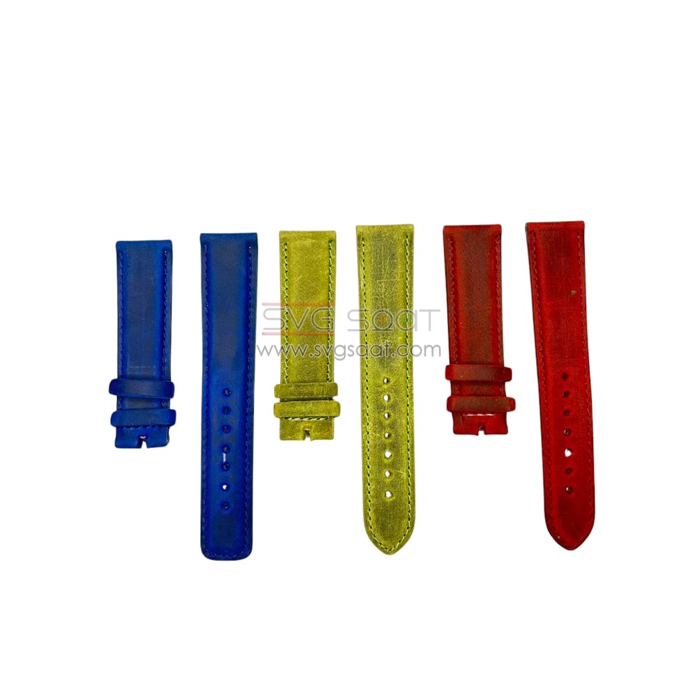 N1001S NUBUK DERİ KORDON - AÇIK YEŞİL - 22MM