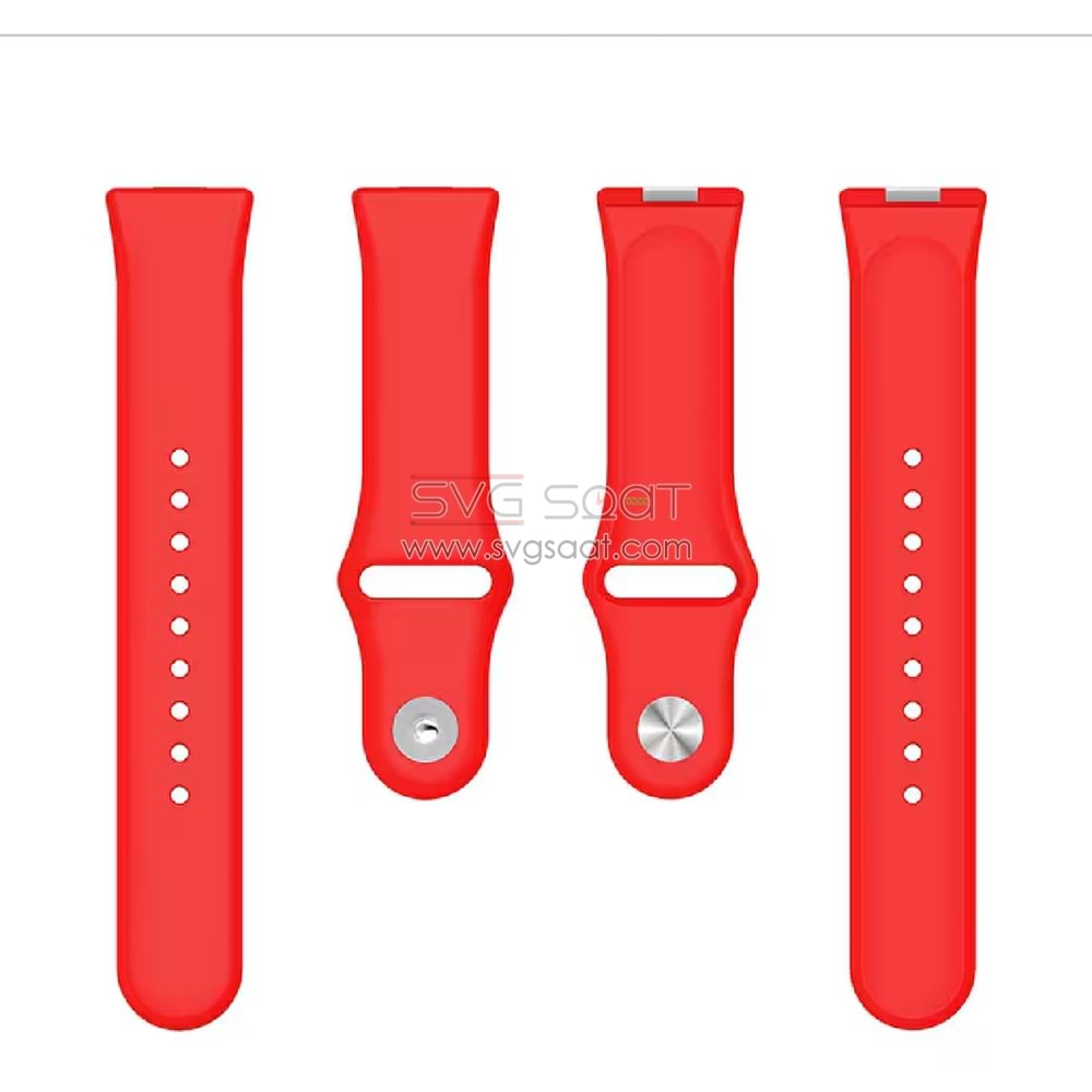 Apple watch uyumlu solo silikon kordon - TURUNCU - 42/44 - M/L