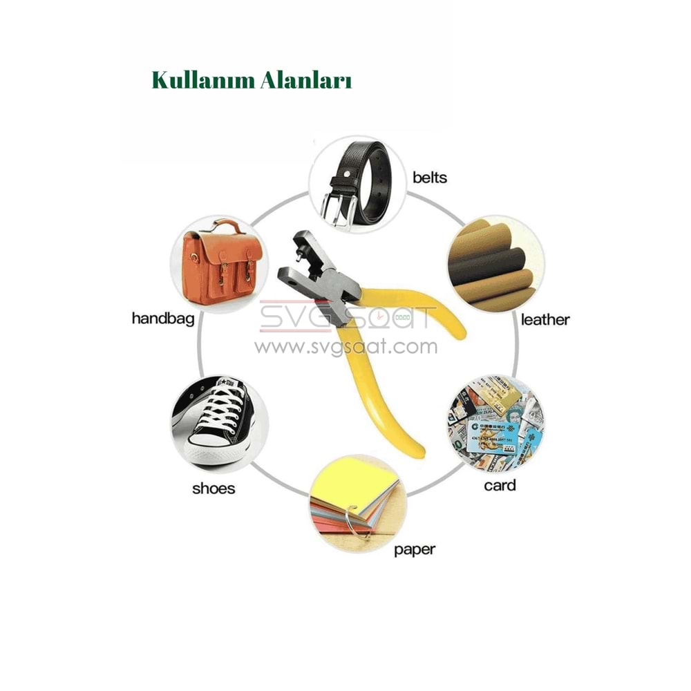 KAYIŞ DELME ALETİ KARE AĞIZLI - SARI