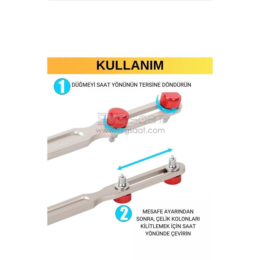 İKİ UÇLU ALÜMİNYUM KAPAK AÇMA - KIRMIZI