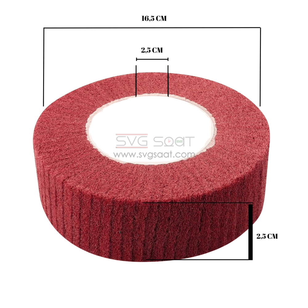 POLİSAJ KEÇESİ ÇAP - 16,5x16,5 CM - BORDO