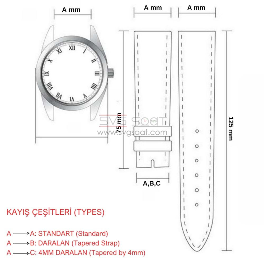 RS2005S CABOR DERİ KAYIŞ - 12MM - KAHVERENGİ