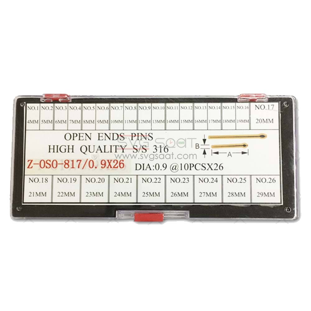 Z-OSO-817 ÇATAL PİM SET 0.9X26