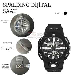 SPALDING SP-124 DİJİTAL VE ANALOG SPOR SAAT