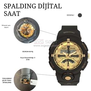 SPALDING SP-124 DİJİTAL VE ANALOG SPOR SAAT