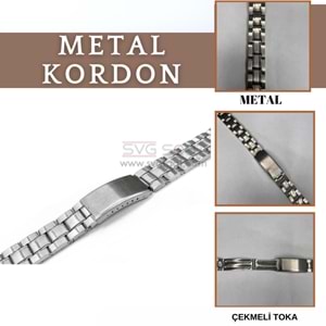 PASLANMAZ METAL KORDON MK102 - 12MM