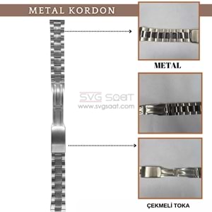 PASLANMAZ METAL KORDON MK104 - 18MM