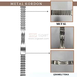 PASLANMAZ METAL KORDON MK109 - 18MM