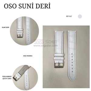 OSO 920 Saat Kordonu - BEYAZ - 24MM