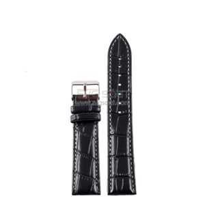 OSO 920 Saat Kordonu - SİYAH - BEYAZ - 18MM