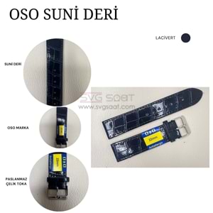 OSO 1597 Saat Kordonu - LACİVERT - 12MM