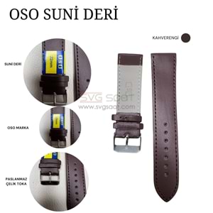 OSO 1961 Saat Kordonu - KAHVERENGİ - 12MM