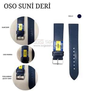 OSO 1961 Saat Kordonu - LACİVERT - 12MM