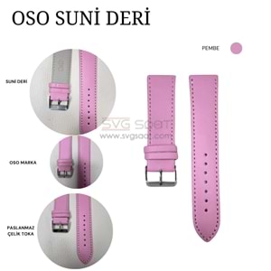 OSO 1961 Saat Kordonu - PEMBE - 20MM