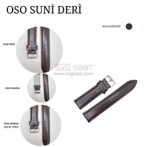 OSO 3561 XL Saat Kordonu - KAHVERENGİ - 12MM