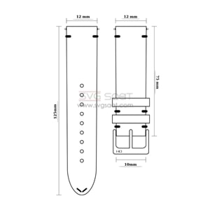 OSO 3561 XL Saat Kordonu - KAHVERENGİ - 12MM