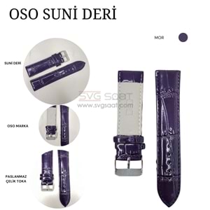 OSO 3556 Saat Kordonu - MOR - 12MM