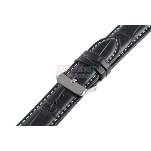 OSO 3556 Saat Kordonu - SİYAH - BEYAZ - 26MM