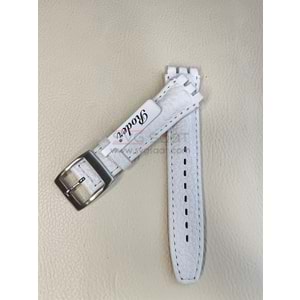 SWATCH DERİ KAYIŞ - BEYAZ - 23X19MM