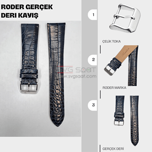 R4174 RODER DERİ KAYIŞ - LACİVERT
