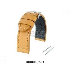 R4153S RODER DERİ KAYIŞ - TABA - 22X22MM