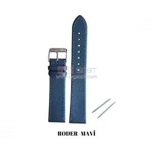 R4150S RODER DERİ KAYIŞ - BLUE - 18MM