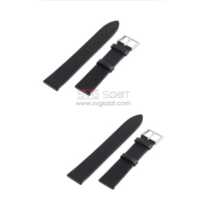 R4107 RODER DERİ KAYIŞ - SİYAH - 18MM