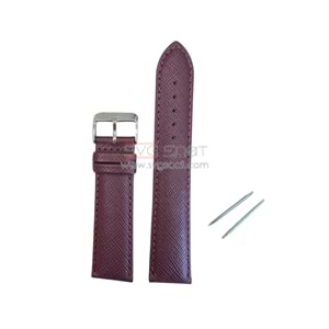 R4107 RODER DERİ KAYIŞ - BORDO - 18MM