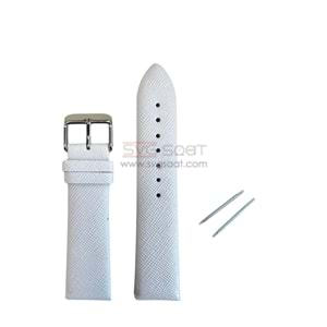 R4107 RODER DERİ KAYIŞ - BEYAZ - 18MM